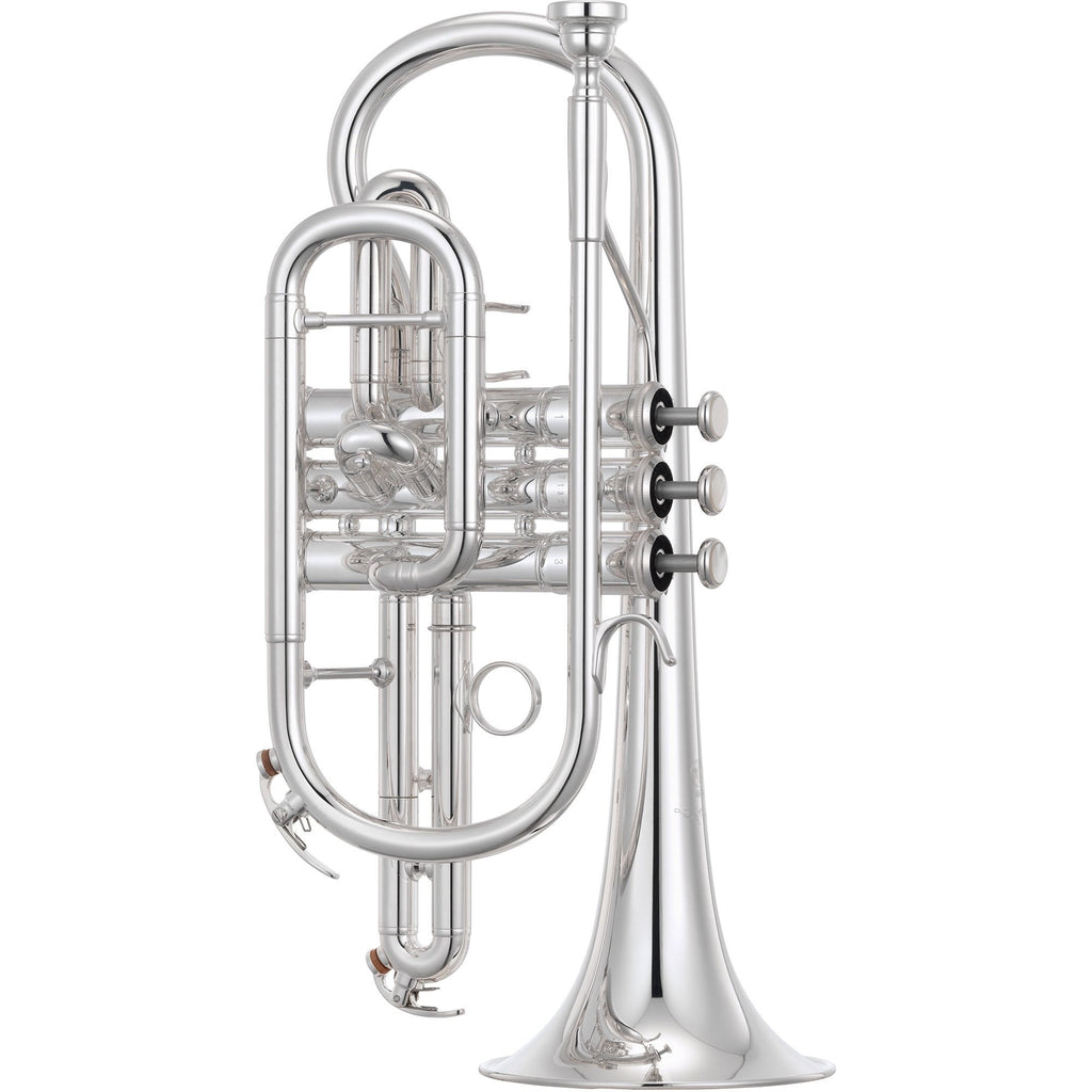 Yamaha YCR-6335IIS Bb Cornet, Shepherd's Crook - Silver-Plated - MusicMarket
