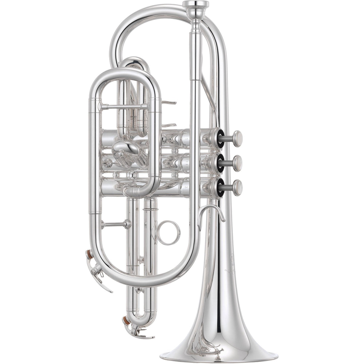 Yamaha YCR-6335IIS Bb Cornet, Shepherd's Crook - Silver-Plated - MusicMarket