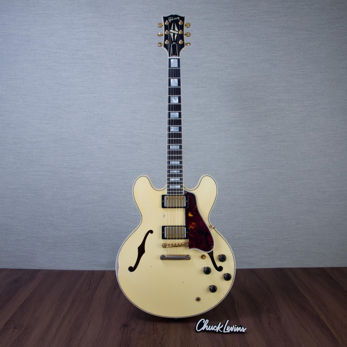 Gibson Custom Shop Murphy Lab 59' ES-335 Semi-Hollowbody Electric Guitar - Heavy Aging Classic White - #A960269 -