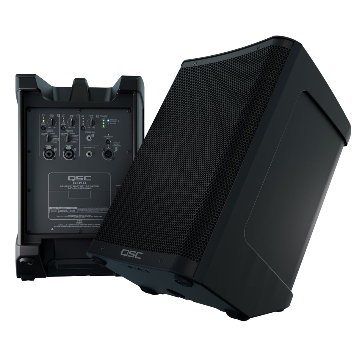 QSC CB10 10-Inch Battery Powered Loudspeaker - Open Box, Mint - View 18 | MusicMarket