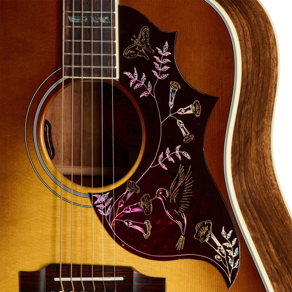Gibson Custom Shop Hummingbird Elegant Koa Acoustic Electric Guitar - Honey Burst - View 15 | MusicMarket