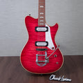 Powers Electric A-Type Electric Guitar - Cosmo Red - #B295 - MusicMarket
