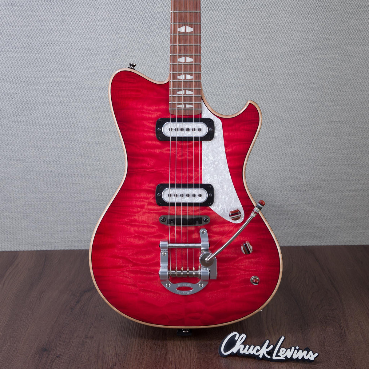 Powers Electric A-Type Electric Guitar - Cosmo Red - #B295 - MusicMarket