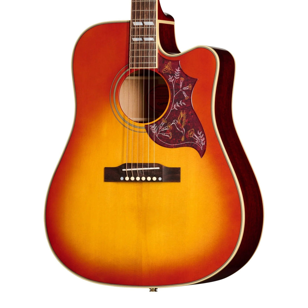 Epiphone Hummingbird Standard EC Acoustic-Electric Guitar - Cherry Sunburst - View 3 | MusicMarket