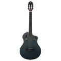 Ortega Tour Player Series Thinline Crossover Nylon String Acoustic Electric Guitar - Black - MusicMarket