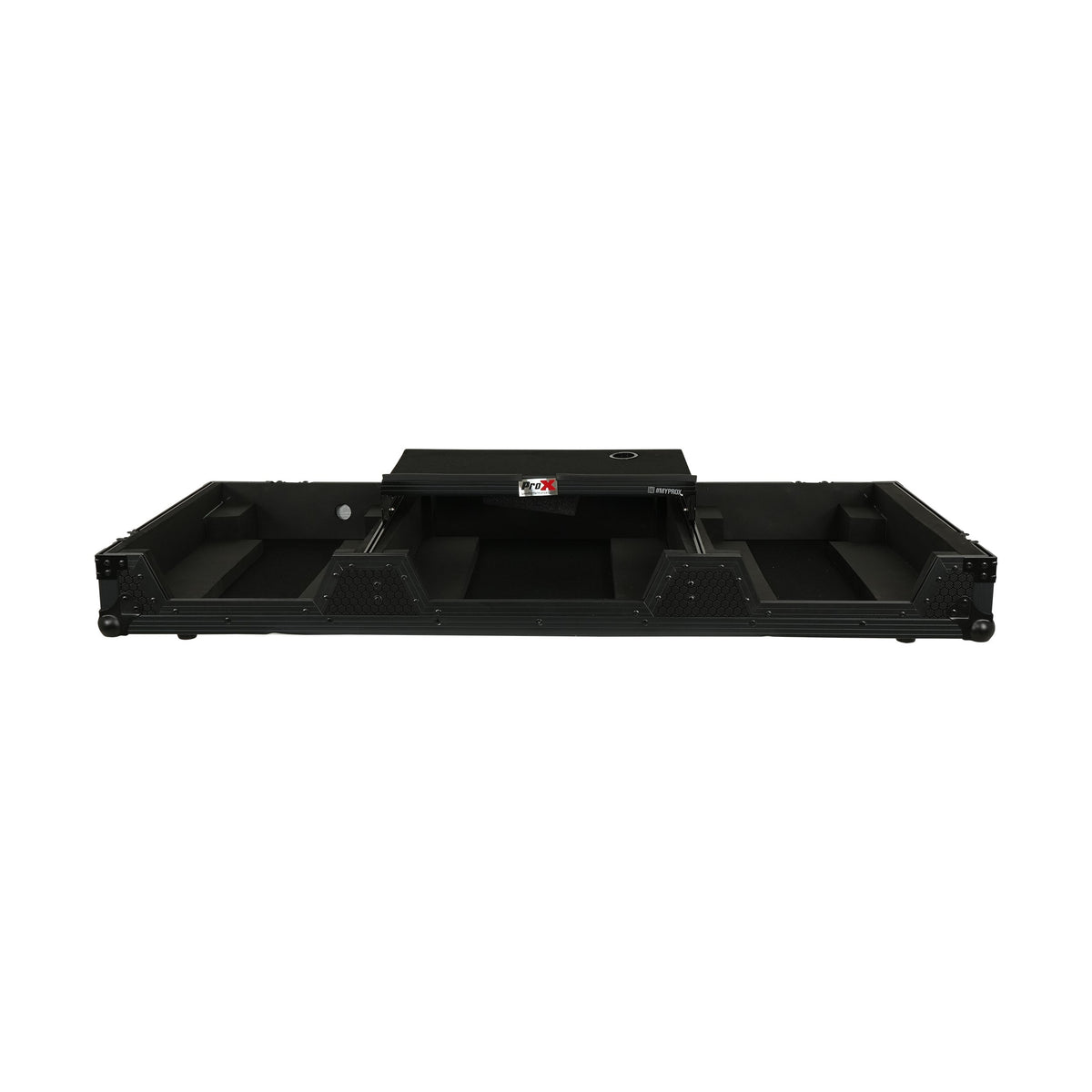 Pro X XS-CDM3KV10A9 WLTBL with Laptop Shelf and Low Profile Wheels - Black - View 4 | MusicMarket