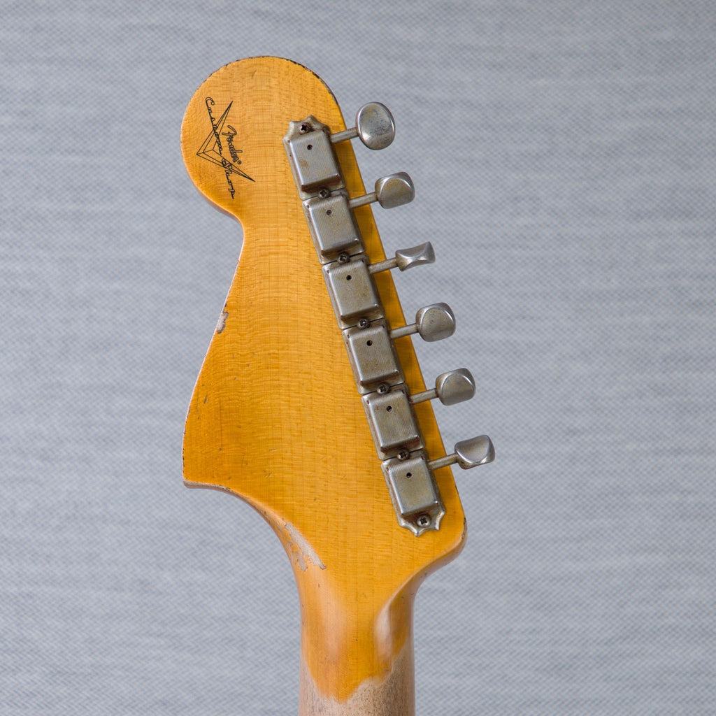 Fender Custom Shop Time Machine Series 1962 Bass VI Super Heavy Relic Electric Bass Guitar - Aged Dirty Shell Pink