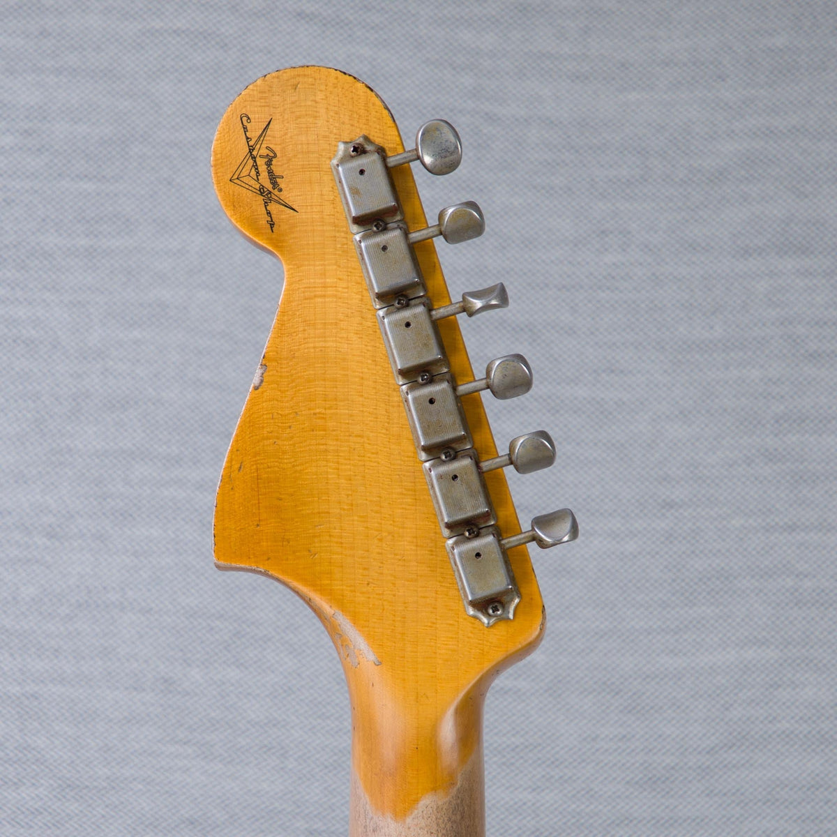 Fender Custom Shop Time Machine Series 1962 Bass VI Super Heavy Relic Electric Bass Guitar - Aged Dirty Shell Pink