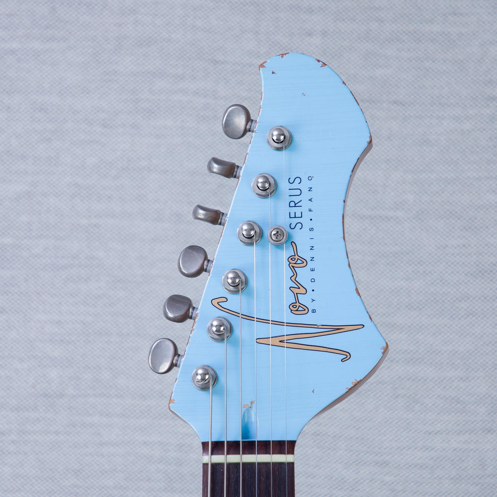 Novo Guitars Dealer Limited Edition Serus J Electric Guitar - FOF Daphne Blue over '64 3TB - #26685 - View 3 |