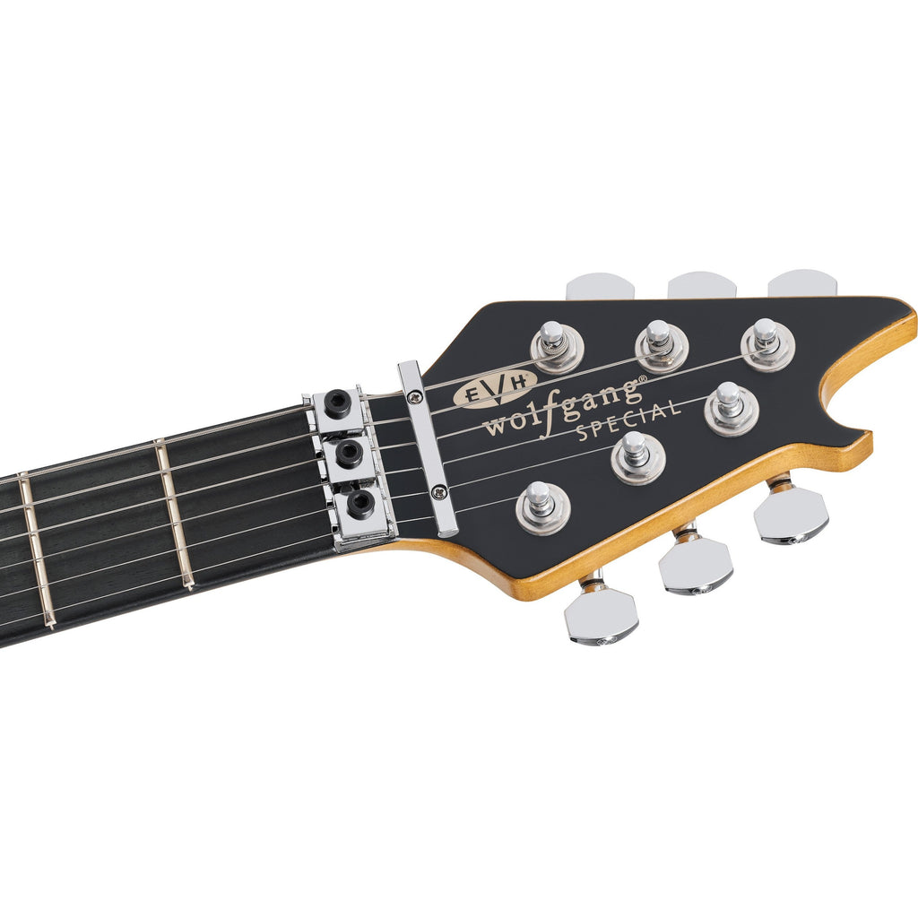 EVH Limited Edition Special Striped Series Wolfgang Electric Guitar - Red, Black, and White Aged - View 5 | MusicMarket