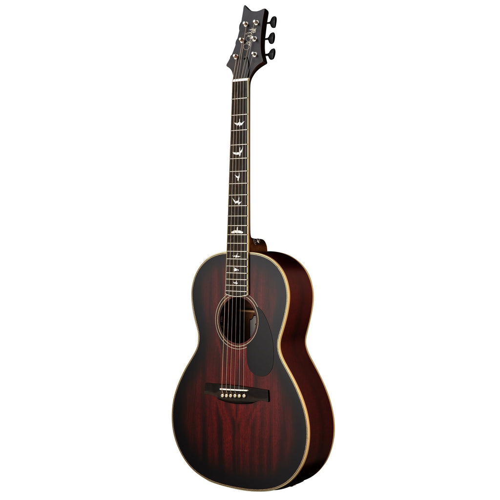 PRS SE P20 Parlor Acoustic Electric Guitar - Fire Red Burst - View 2 | MusicMarket