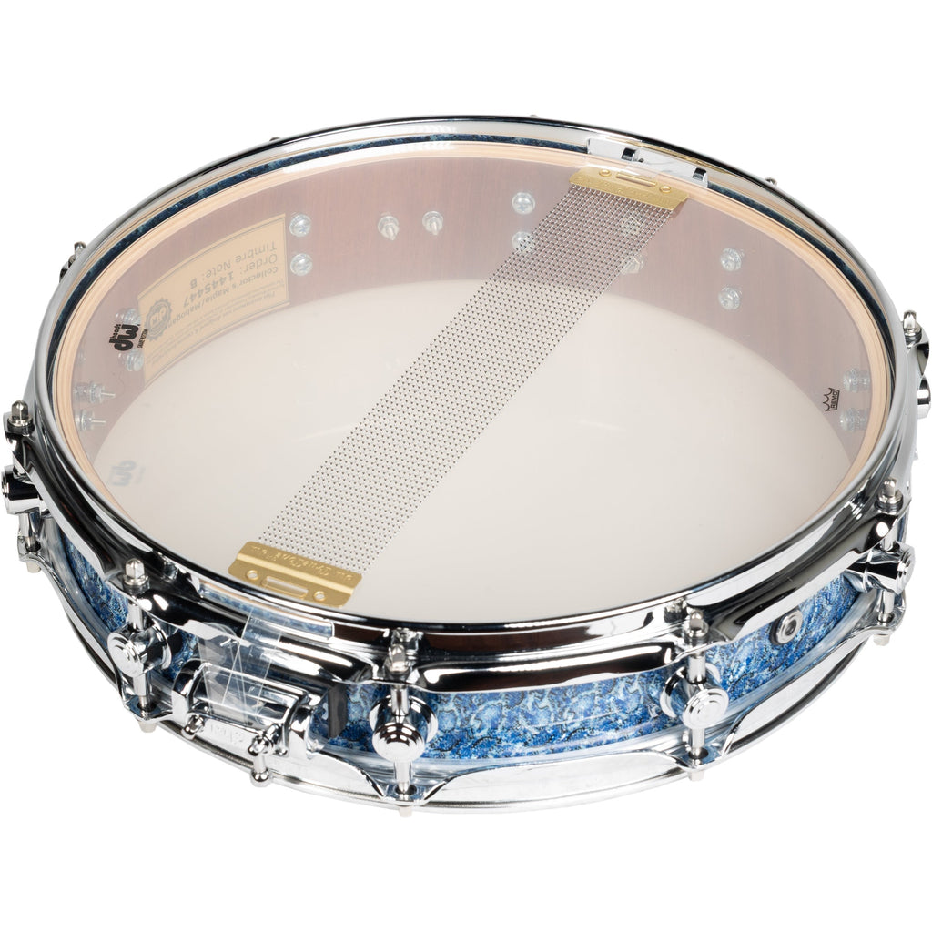 Drum Workshop Collectors Series 3.14x14 Snare Drum - Blue Boa - View 3 | MusicMarket