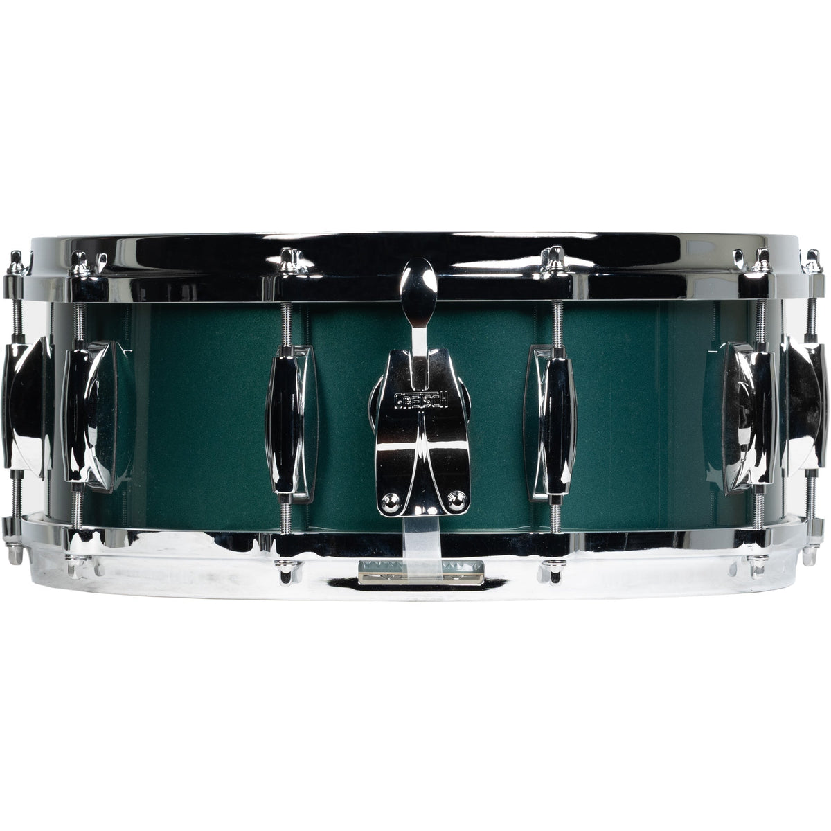 Gretsch USA Custom 5.5x14 Snare Drum - Cadillac Green Gloss - View 2 | MusicMarket