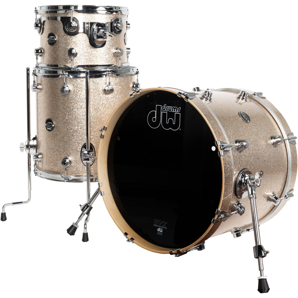 Drum Workshop Performance Series 3-Piece Shell Kit - Bermuda Sparkle - View 2 | MusicMarket