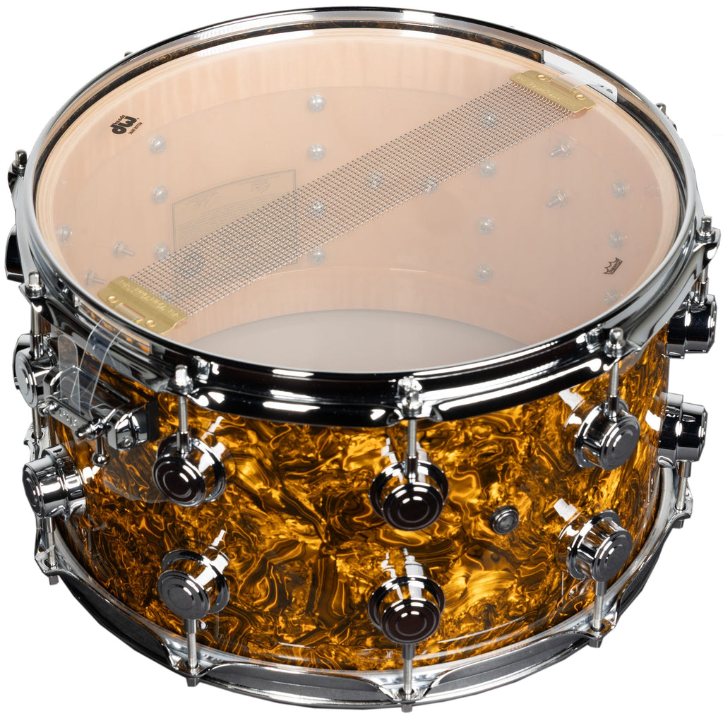 Drum Workshop Collectors Series 8x14 Snare Drum - Gold Abalone - View 4 | MusicMarket