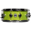 Drum Workshop Collectors Series 6x14 Snare Drum - Lime Green Glass - MusicMarket