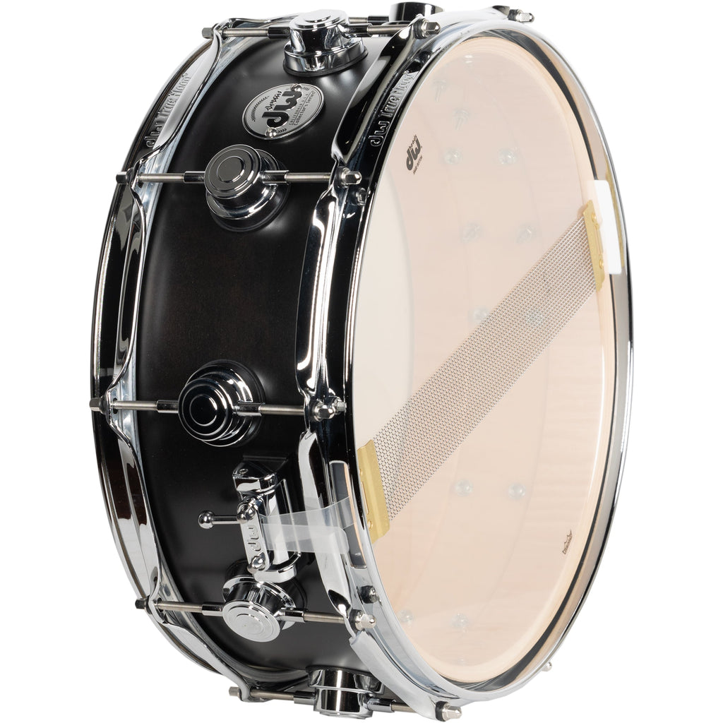 Drum Workshop Collectors Series 5x14 Snare Drum - Satin Ebony - View 3 | MusicMarket