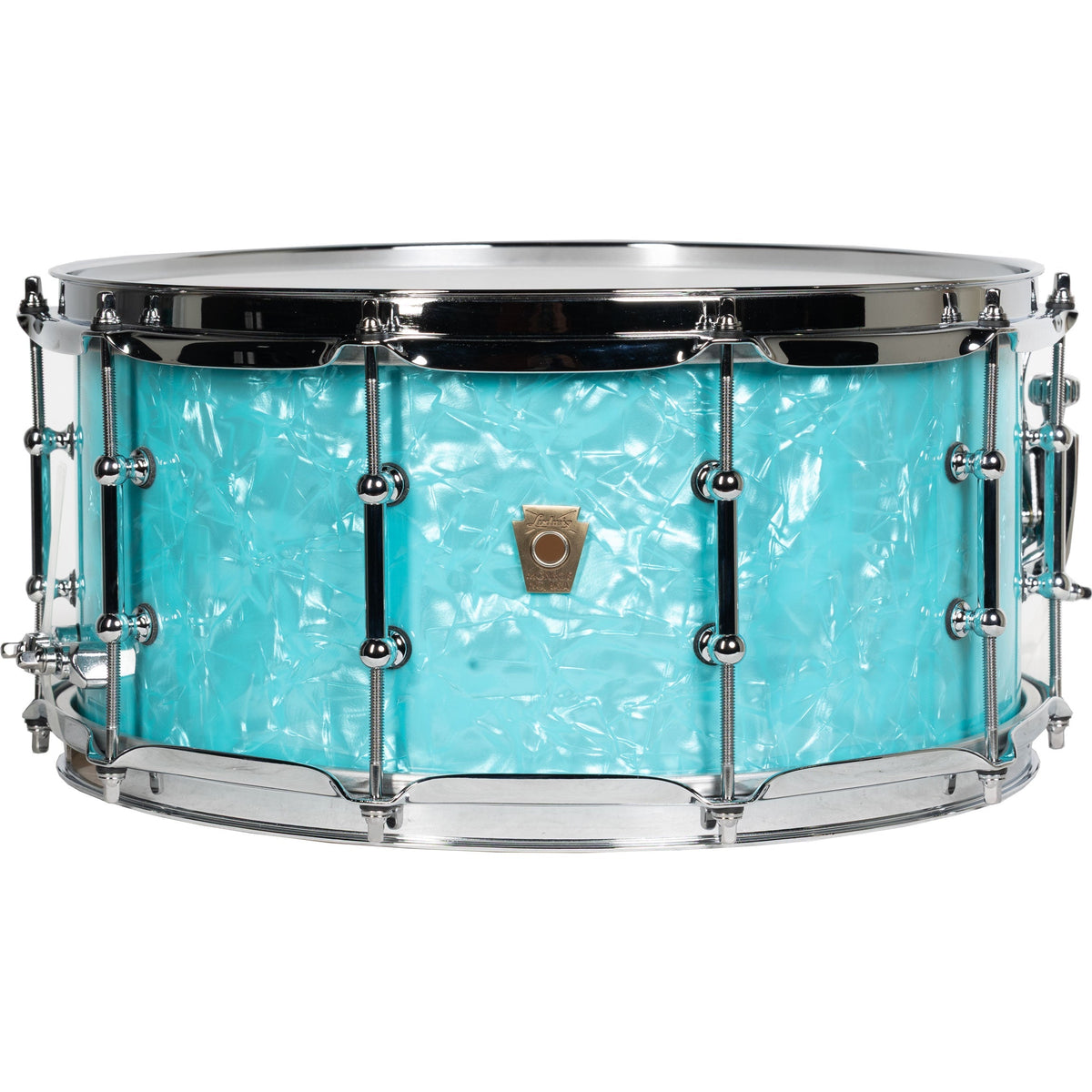 Ludwig Classic Maple Limited Edition 6.5x14 Snare Drum w/ Tube Lugs - Teal Pearl - MusicMarket
