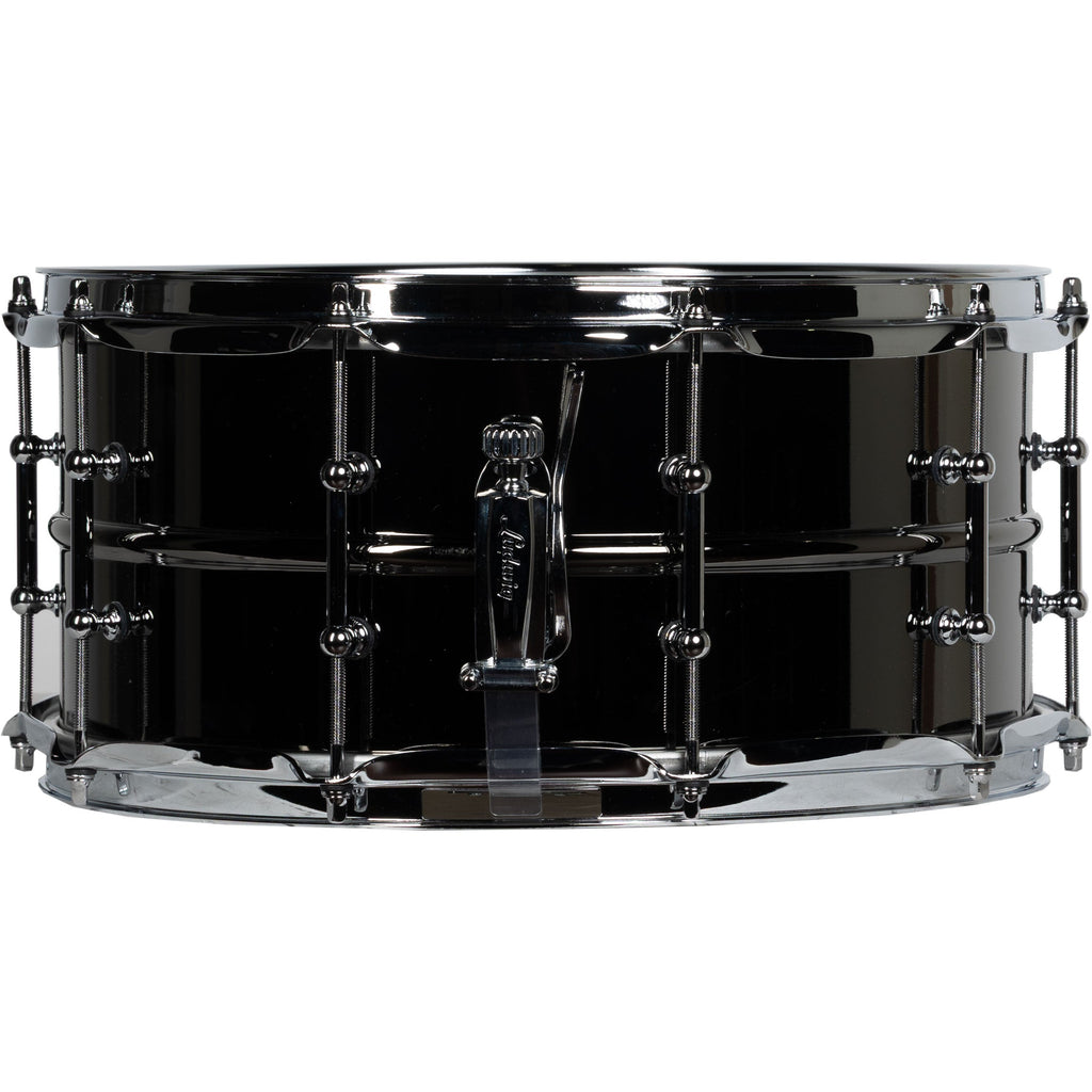 Ludwig Black Beauty 6.5x14 Snare Drum - with Tube Lugs - View 2 | MusicMarket