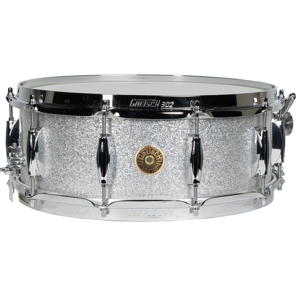 Gretsch Broadkaster 5.5x14 Snare Drum - Silver Sparkle - MusicMarket