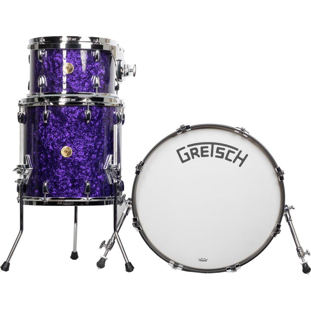 Gretsch Broadkaster Series 3-Piece Shell Kit - Purple Marine Pearl - View 3 | MusicMarket