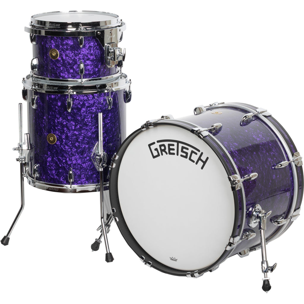Gretsch Broadkaster Series 3-Piece Shell Kit - Purple Marine Pearl - View 2 | MusicMarket