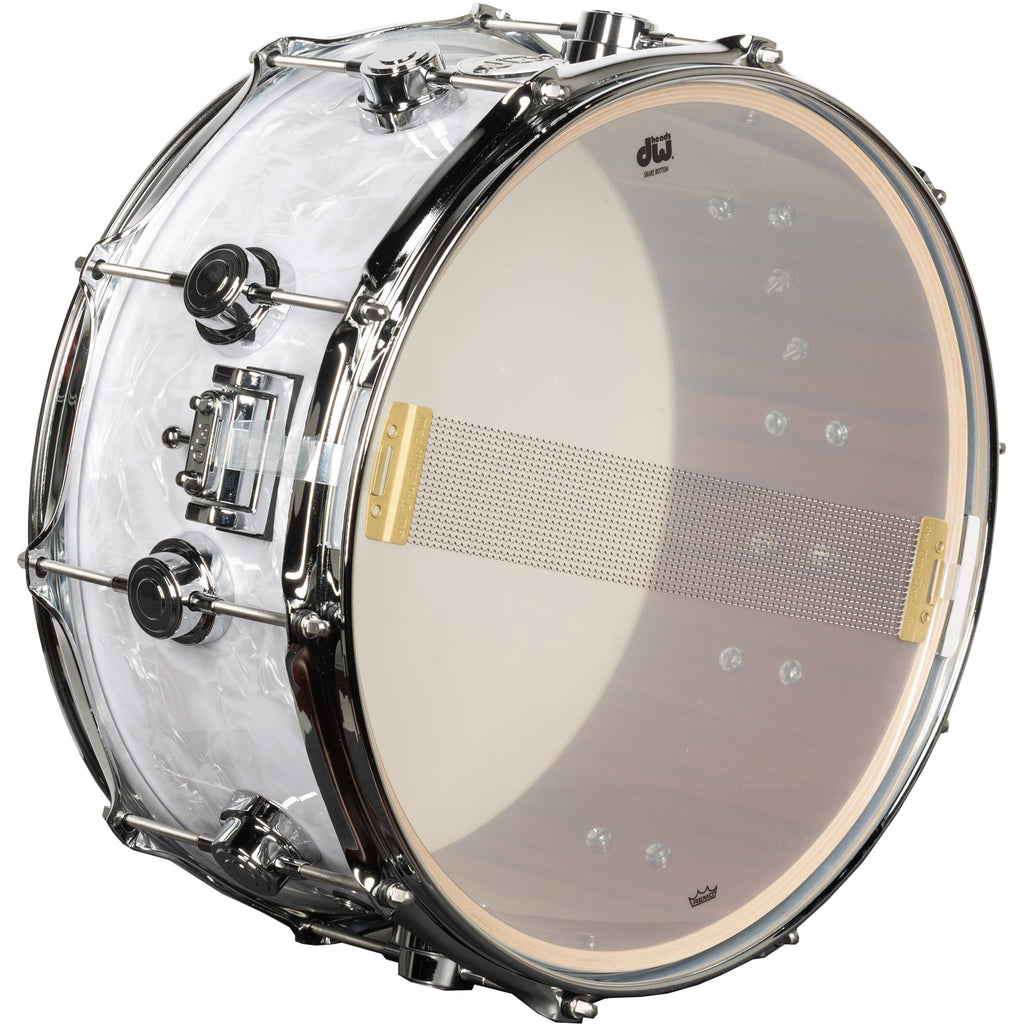 Drum Workshop Collectors Series 6.5x14 Snare Drum - White Marine - View 3 | MusicMarket