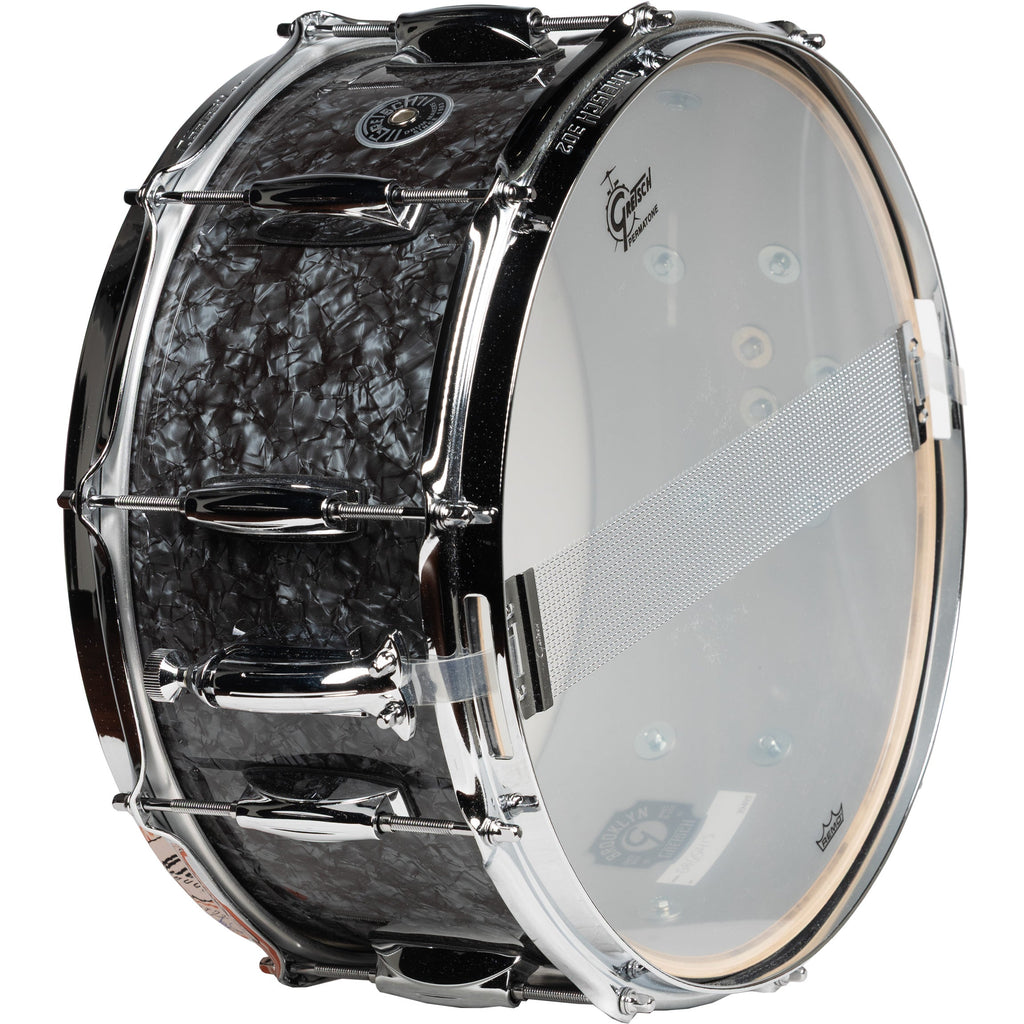 Gretsch Brooklyn Series 6.5x14 Snare Drum - Black Marine Pearl - View 3 | MusicMarket
