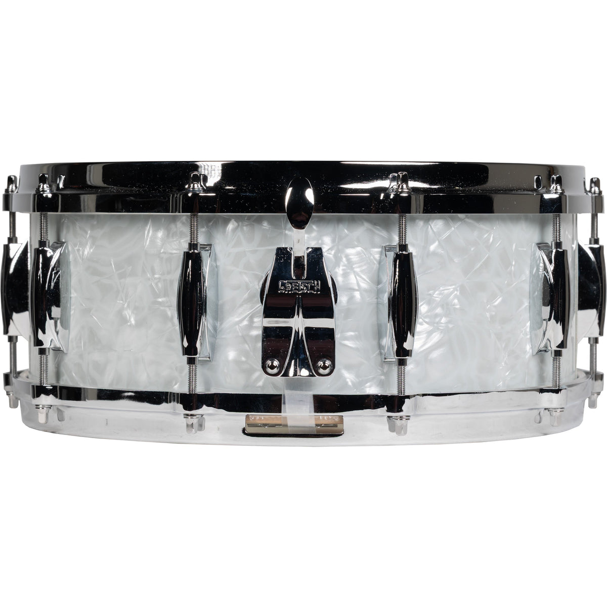 Gretsch USA Custom 5.5x14 Snare Drum - White Marine Pearl - View 2 | MusicMarket