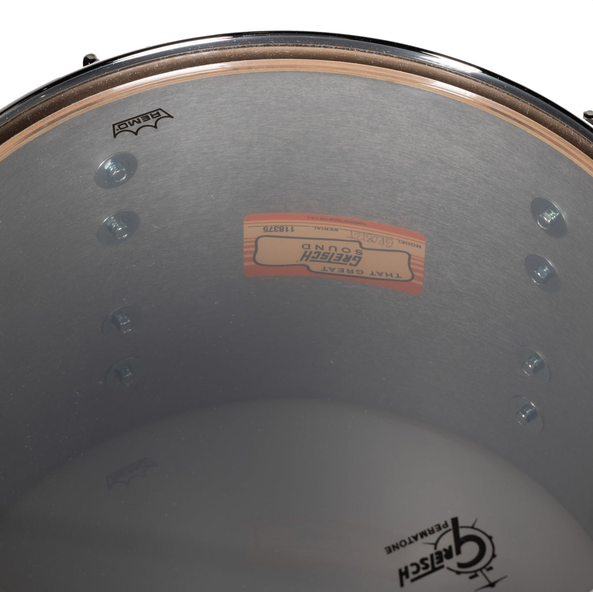 Gretsch USA Custom 3-Piece Shell Kit - 60’s White Marine Pearl - View 6 | MusicMarket