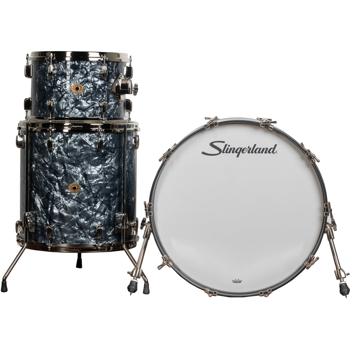 Slingerland Radio King Series 3-Piece Shell Kit - Black Diamond - View 3 | MusicMarket