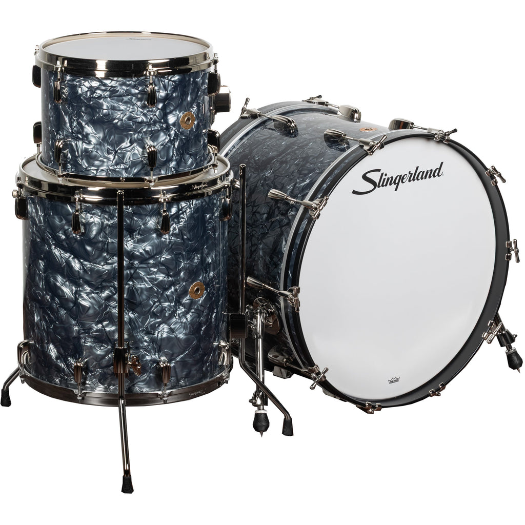 Slingerland Radio King Series 3-Piece Shell Kit - Black Diamond - MusicMarket