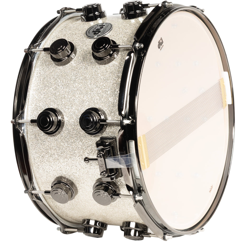 Drum Workshop Collectors Series SonicPly 8x14 Snare Drum - Broken Glass - View 3 | MusicMarket