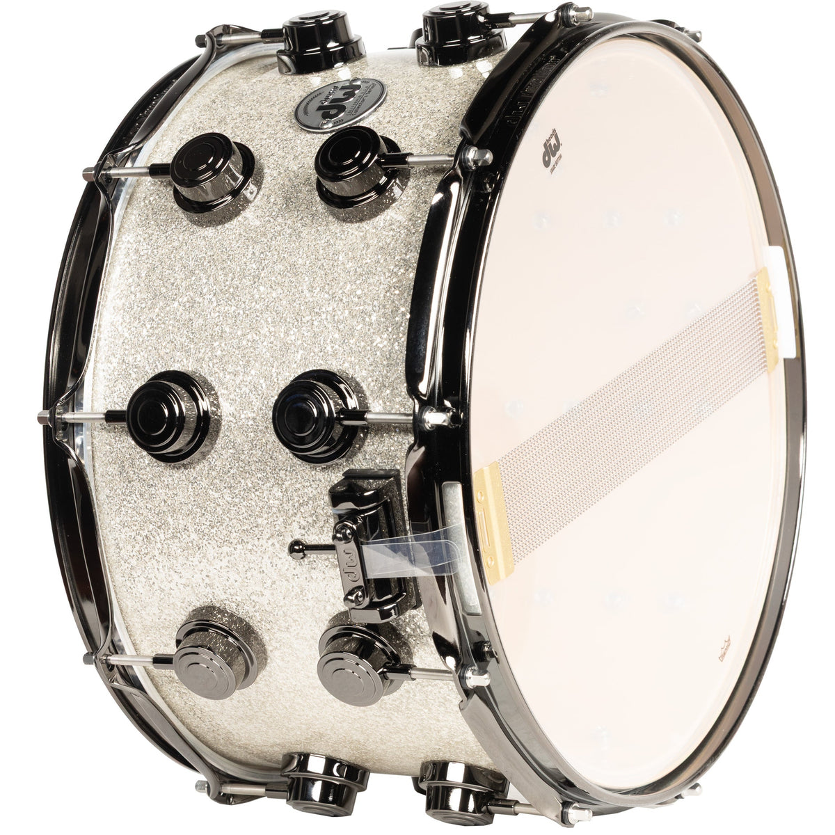 Drum Workshop Collectors Series SonicPly 8x14 Snare Drum - Broken Glass - View 3 | MusicMarket