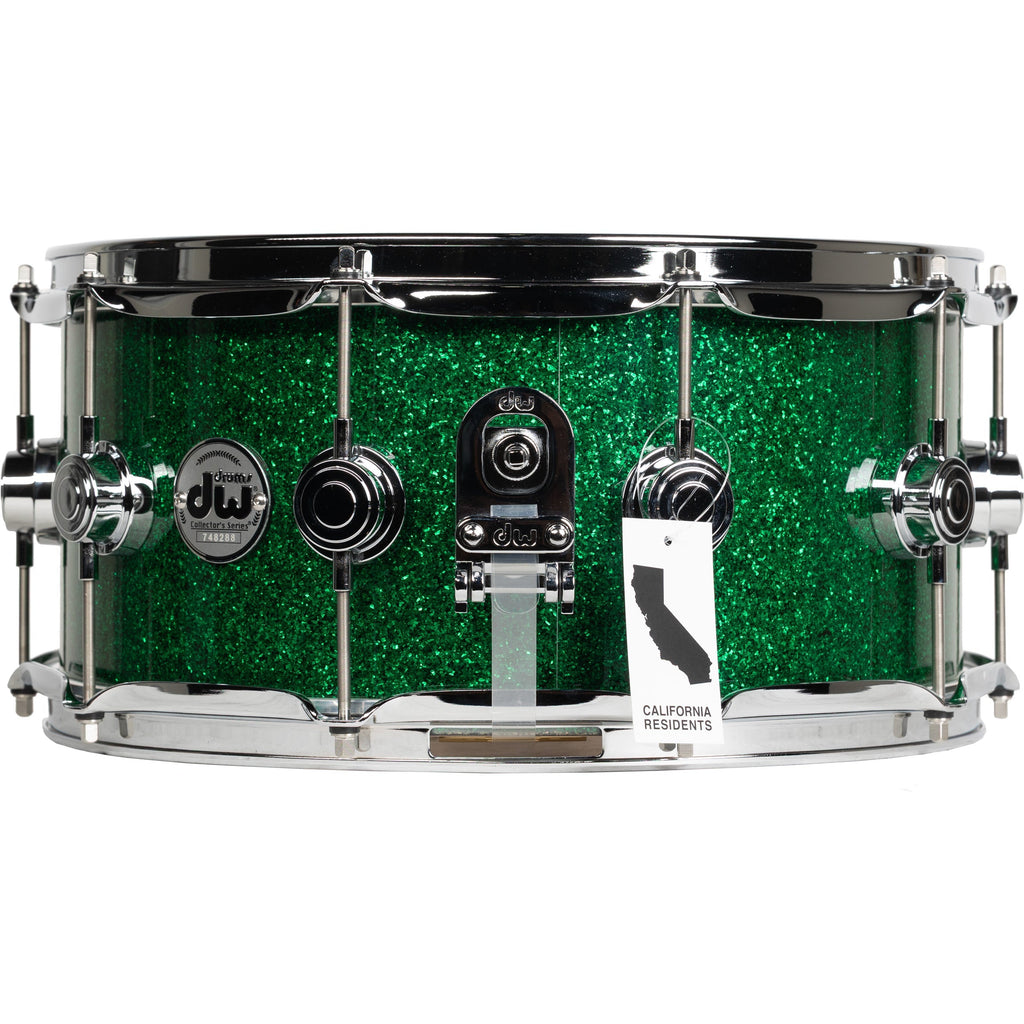 Drum Workshop Collectors Series 6.5x14 Snare Drum - Green Glass - View 2 | MusicMarket