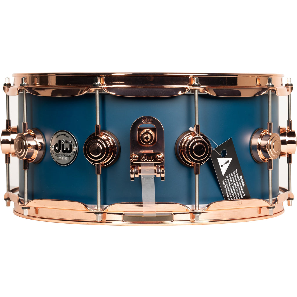Drum Workshop Collectors Series 6.5x14 Snare Drum - Ocean Blue Hard Satin - View 2 | MusicMarket