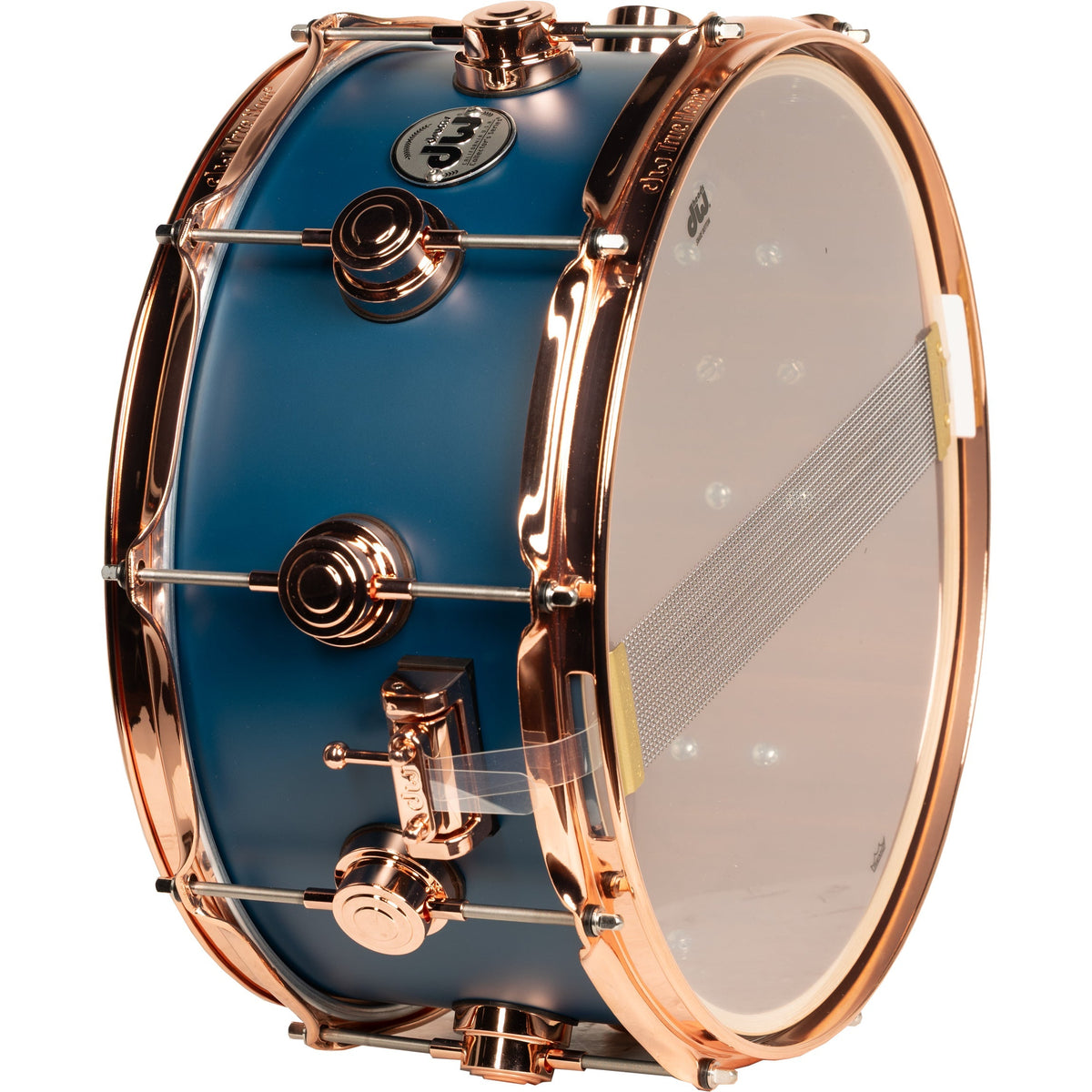 Drum Workshop Collectors Series 6.5x14 Snare Drum - Ocean Blue Hard Satin - View 3 | MusicMarket