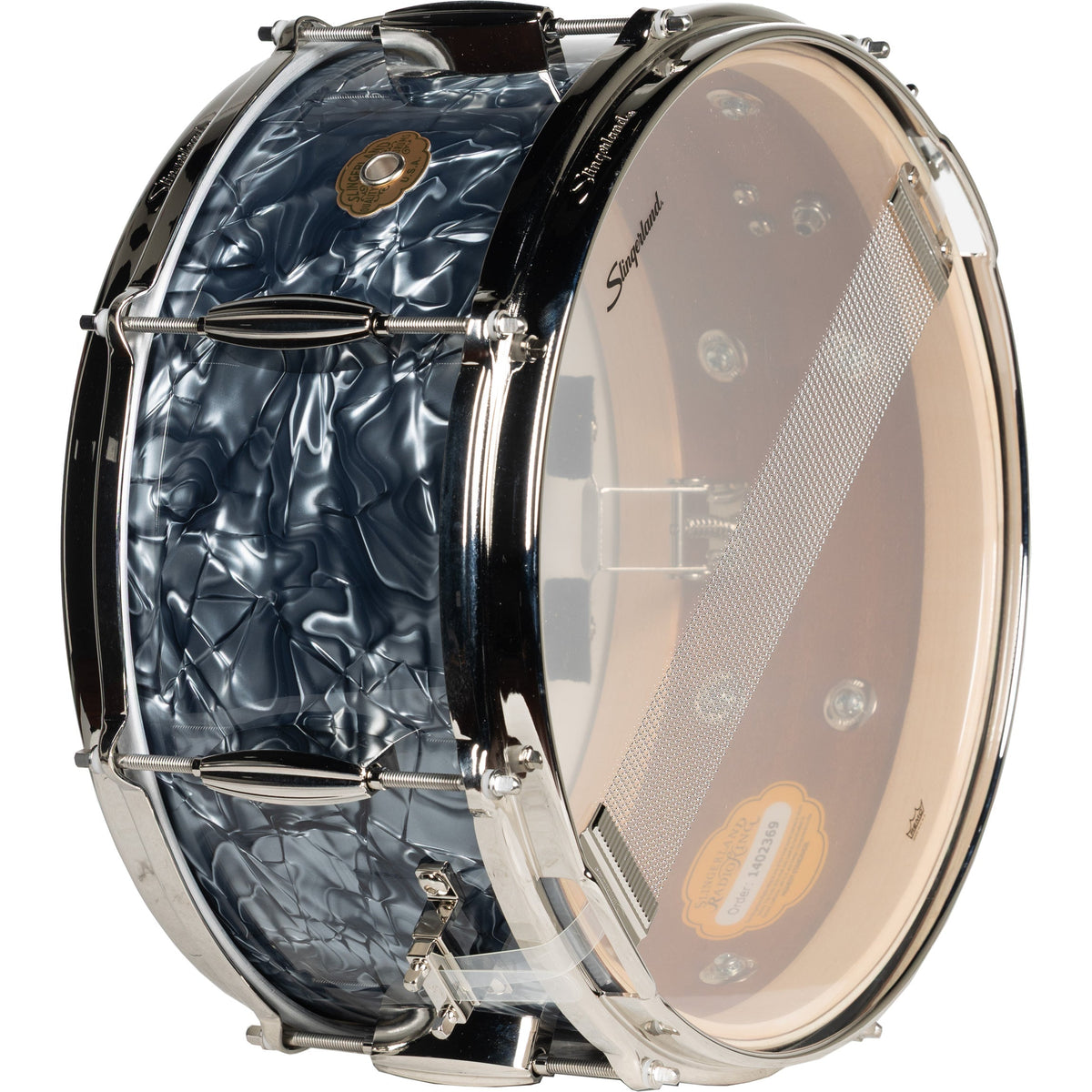 Slingerland Radio King Artist 6.5x14 Snare Drum - Black Diamond - View 3 | MusicMarket
