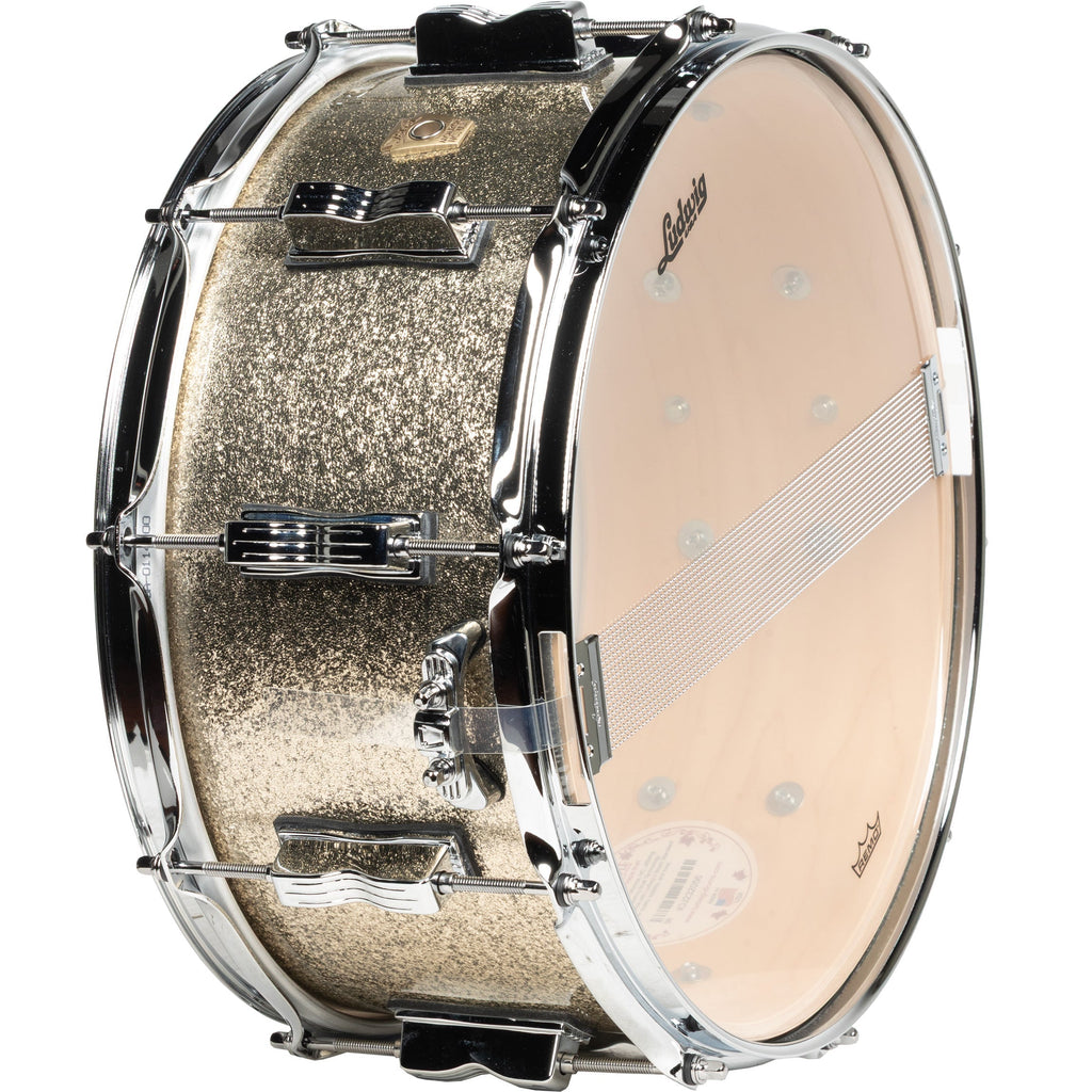Ludwig Classic Maple 6.5x14 Snare Drum - Titanium Super Sparkle - View 2 | MusicMarket