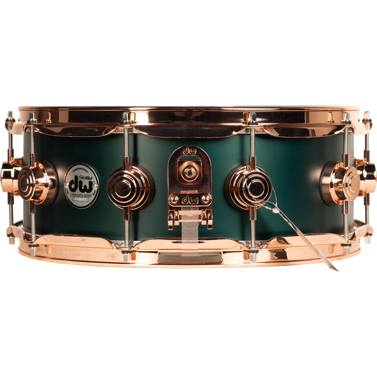 Drum Workshop Collectors Series 5x14 Snare Drum - Forrest Green Hard Satin - View 2 | MusicMarket