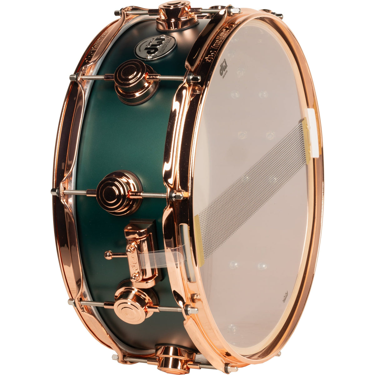Drum Workshop Collectors Series 5x14 Snare Drum - Forrest Green Hard Satin - View 3 | MusicMarket