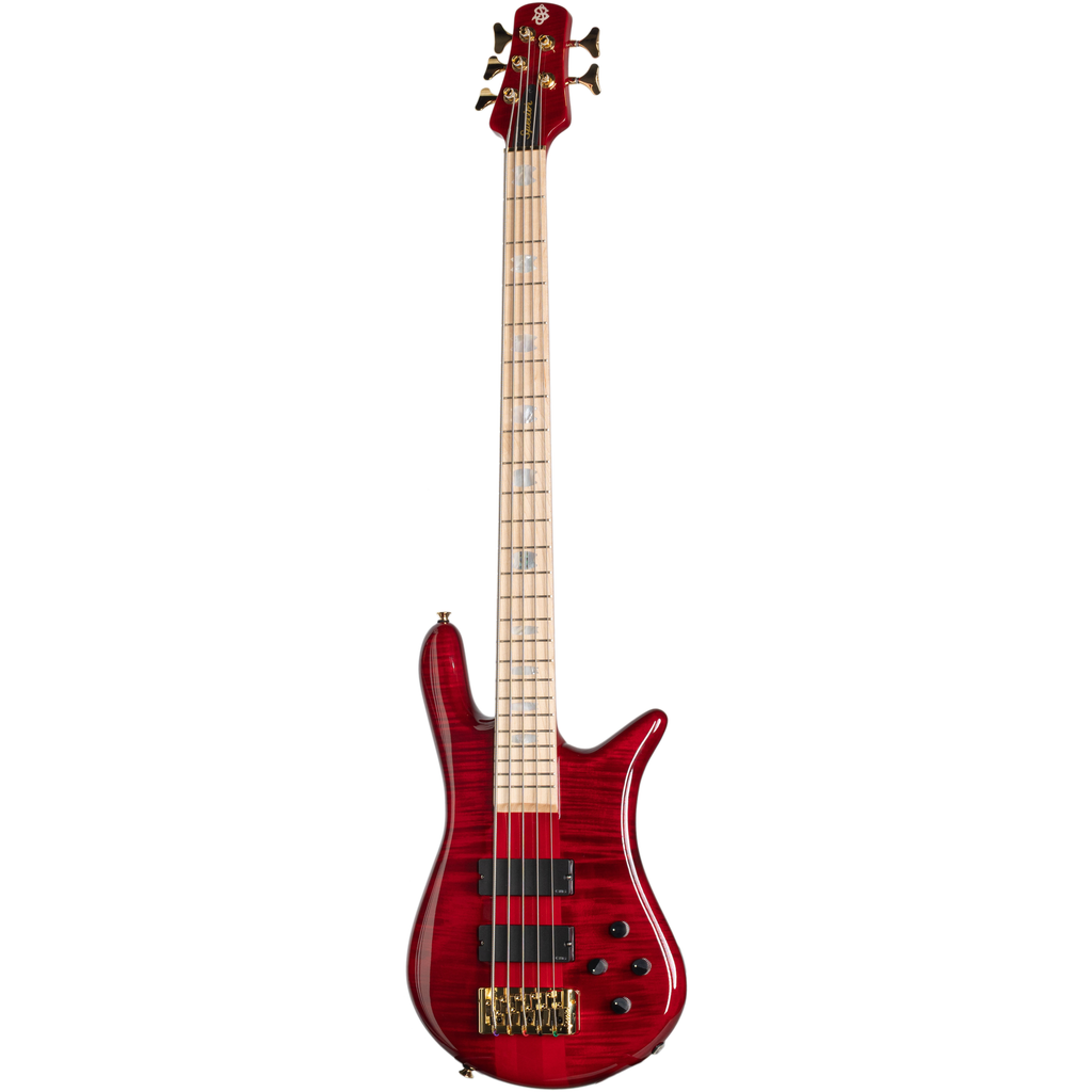 Spector Limited Edition Euro 5 LX 5 String Bass - Black Cherry Gloss - View 2 | MusicMarket