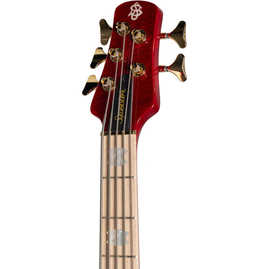 Spector Limited Edition Euro 5 LX 5 String Bass - Black Cherry Gloss - View 5 | MusicMarket