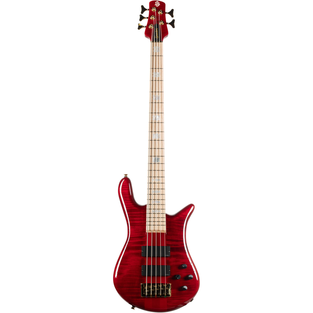 Spector Limited Edition Euro 5 LX 5 String Bass - Black Cherry Gloss - View 4 | MusicMarket