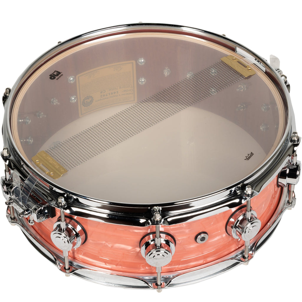 Drum Workshop Collectors Series 5x14 Snare Drum - Pink Coral - View 4 | MusicMarket