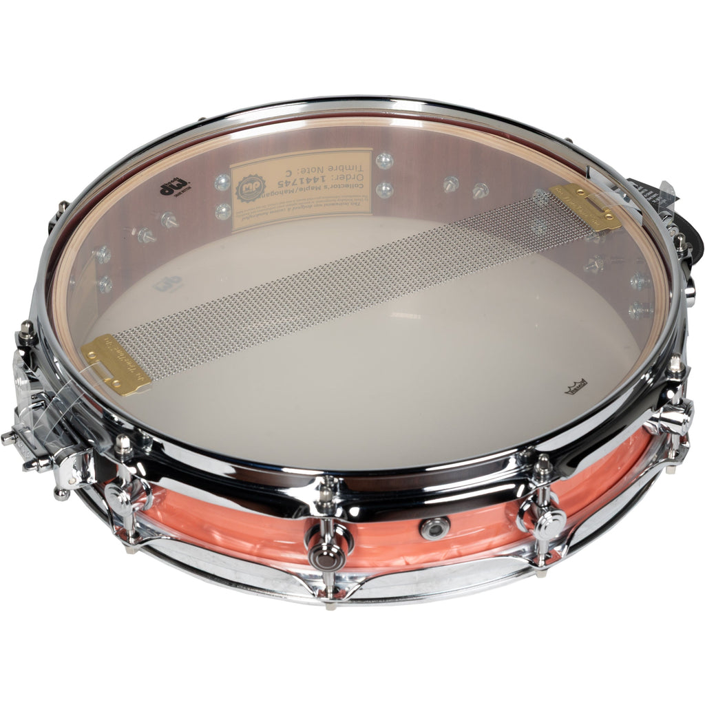Drum Workshop Collectors Series 3.14x14 Pi Snare Drum - Pink Coral - View 4 | MusicMarket