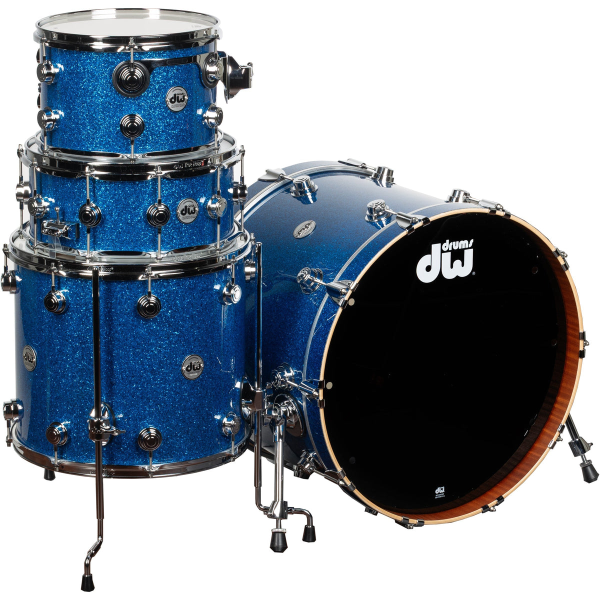 Drum Workshop Collectors Series 4-Piece Shell Kit - Blue Glass - MusicMarket
