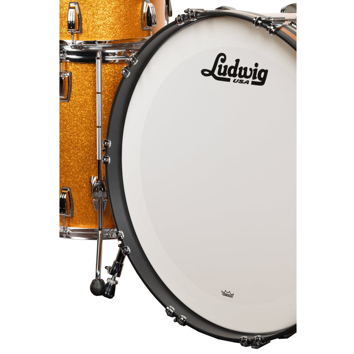 Ludwig Classic Maple Pro Beat 3-Piece Shell Pack - Gold Sparkle - View 5 | MusicMarket
