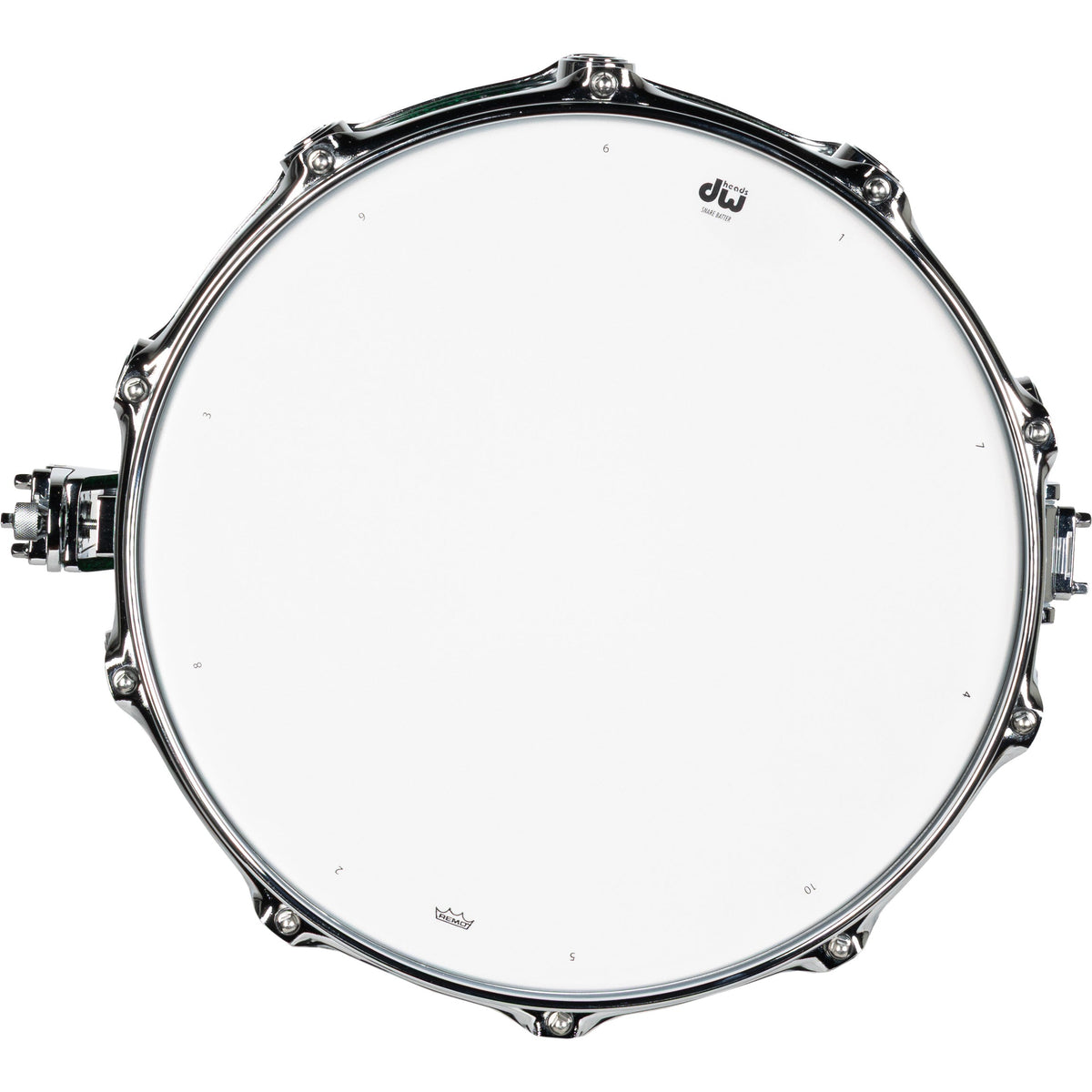 Drum Workshop Collectors Series 6x14 Snare Drum - Green Glass - View 5 | MusicMarket