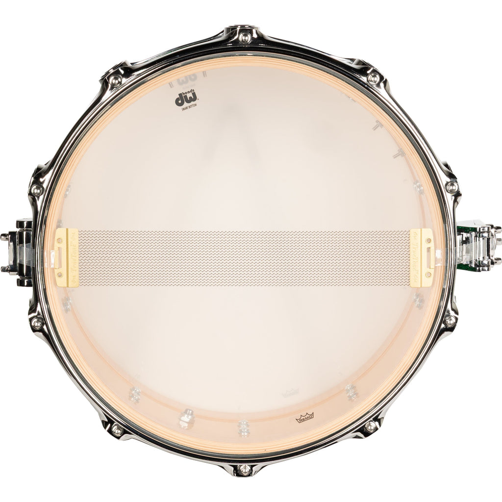 Drum Workshop Collectors Series 6x14 Snare Drum - Green Glass - View 6 | MusicMarket